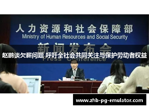 赵鹏谈欠薪问题 呼吁全社会共同关注与保护劳动者权益